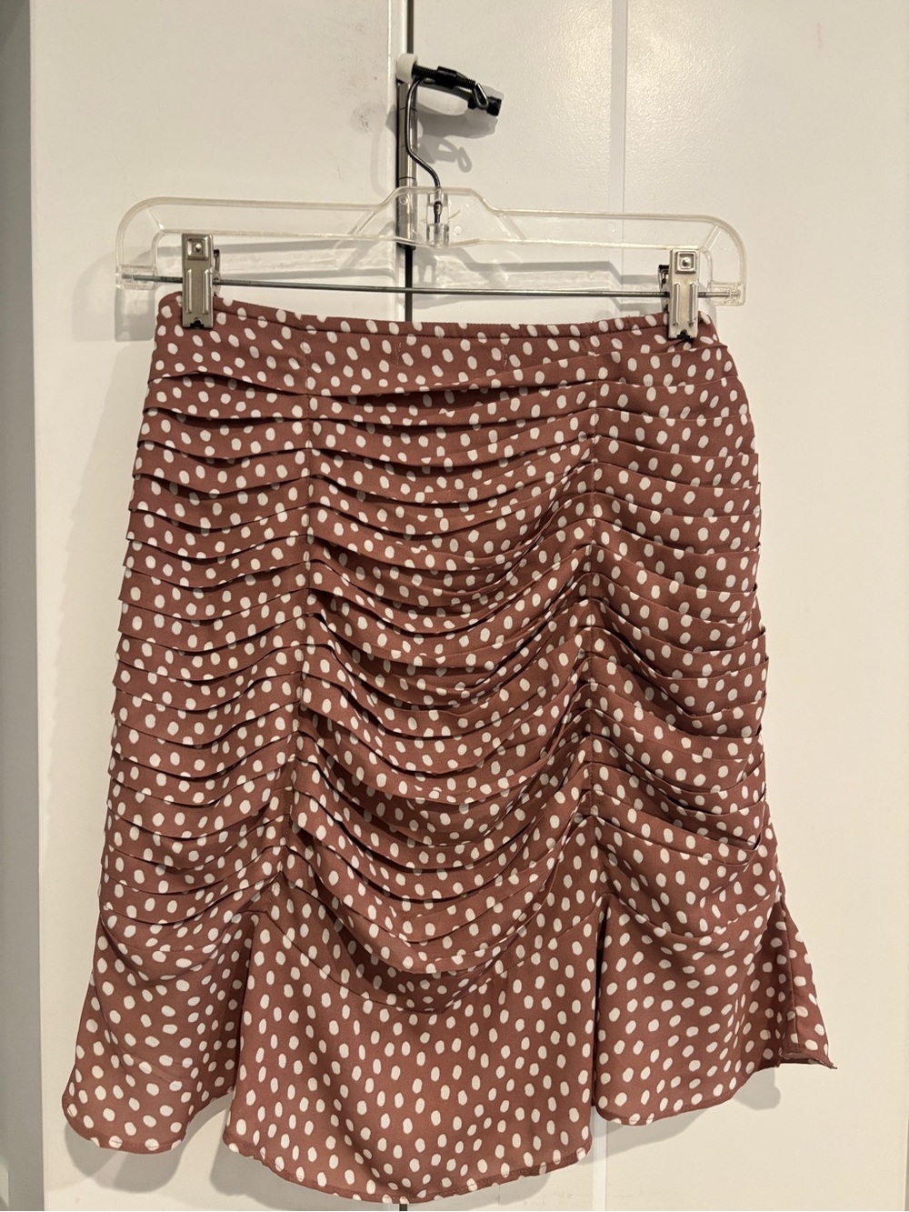 Abercrombie & Fitch Polka Dot Ruffle Mini Skirt. Size XS - Picture 6 of 8